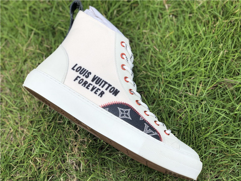 Louis vuitton tattoo sneaker boot High white(98% Authentic quality)